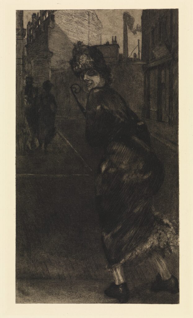Max Klinger: Auf der Strasse (Ein Leben, Opus VIII, Blatt 9) (1884-1891)