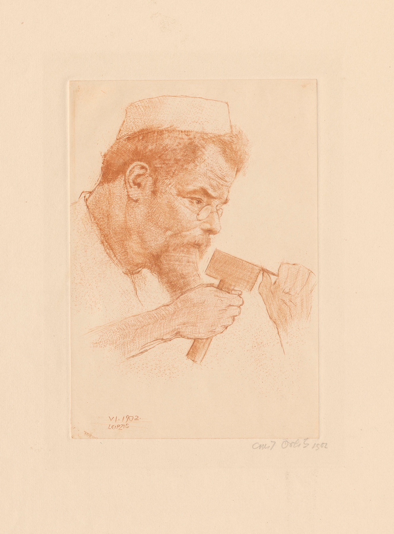 Emil Orlik: Max Klinger bei der Arbeit (1902)