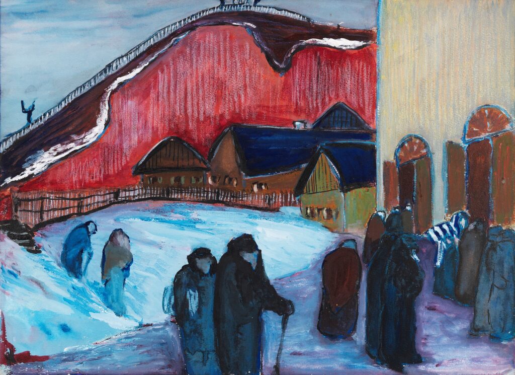 Marianne von Werefkin: Freitag Abend (Synagoge) (1909)