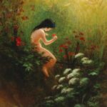 Karl Wilhelm Diefenbach: Mädchen mit Blume