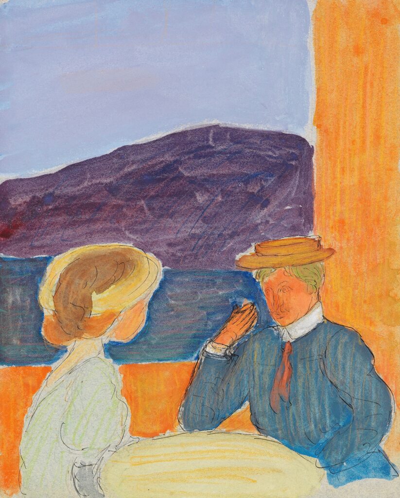 Marianne von Werefkin: Paar im Gespräch (1908)