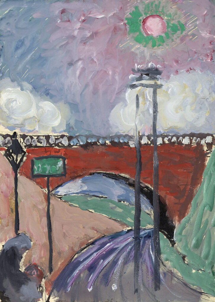 Marianne von Werefkin: Brücke bei Lausanne (Pont de Gergovie) (1917-18)