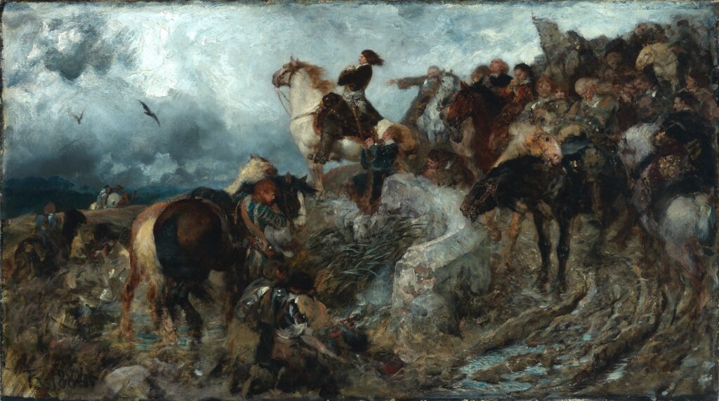 Der Große Kurfürst vor der Schlacht bei Fehrbellin (1884) Ferdinand Keller