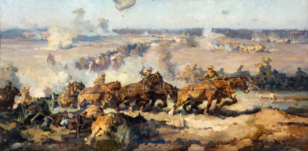 The Battle Before Villers-Bretonneux, August 8th, 1918 (1920) Septimus Powers