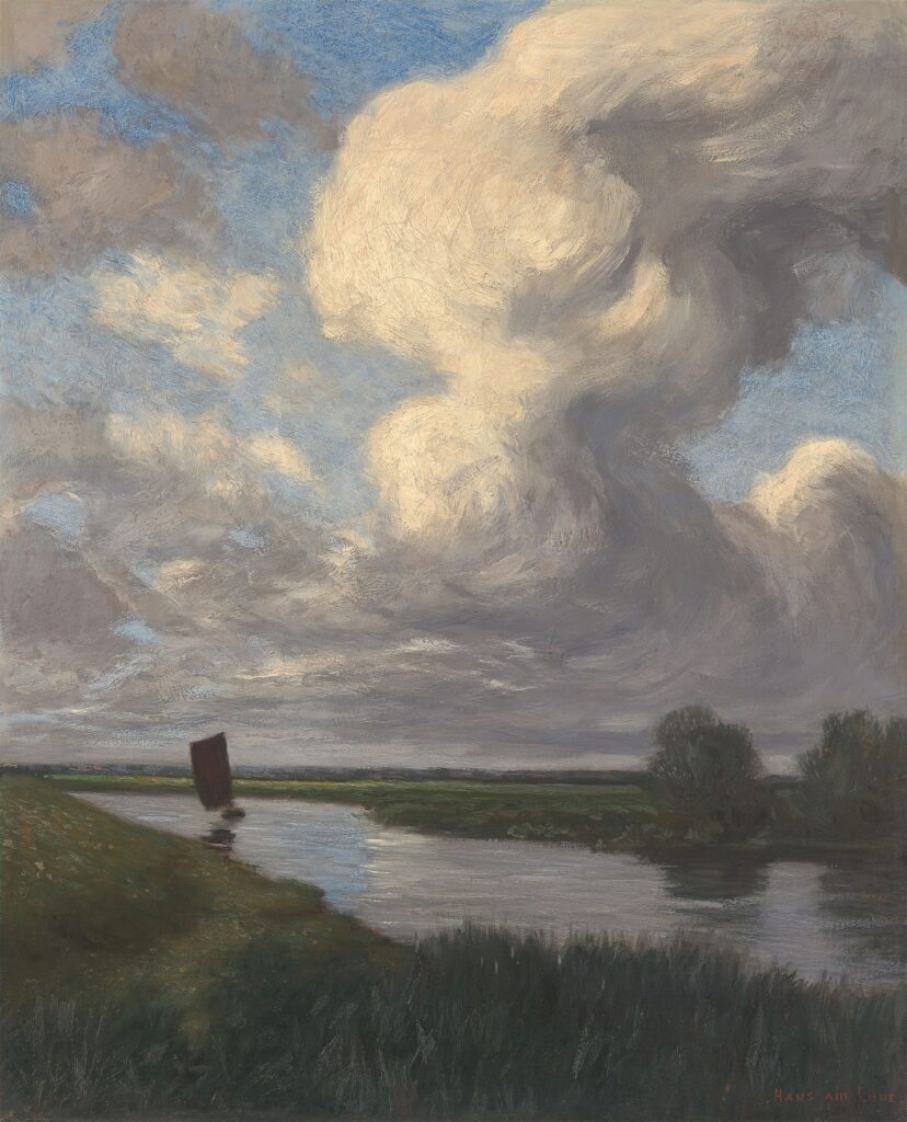Torfboot auf der Hamme (Circa 1895)